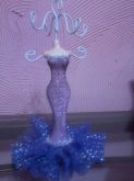 Porta colar de corpo roxo